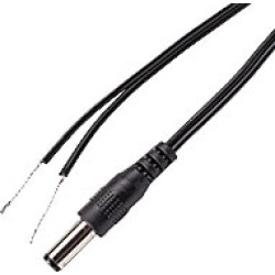 36" Cable with 12VDC Power Plug on Single End