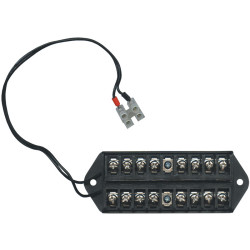 Connector Strip with Screw Terminals for Distributing Power to Cameras