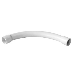 20mm White Medium Duty 90° Sweep Bend