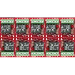 12/24VDC 10-Pack Relay Module (One 7A SPDT Relay)