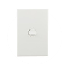 Basix S Series Light Switch 1 Gang - White