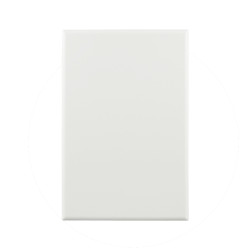 Basix S Series Blank Plate - White